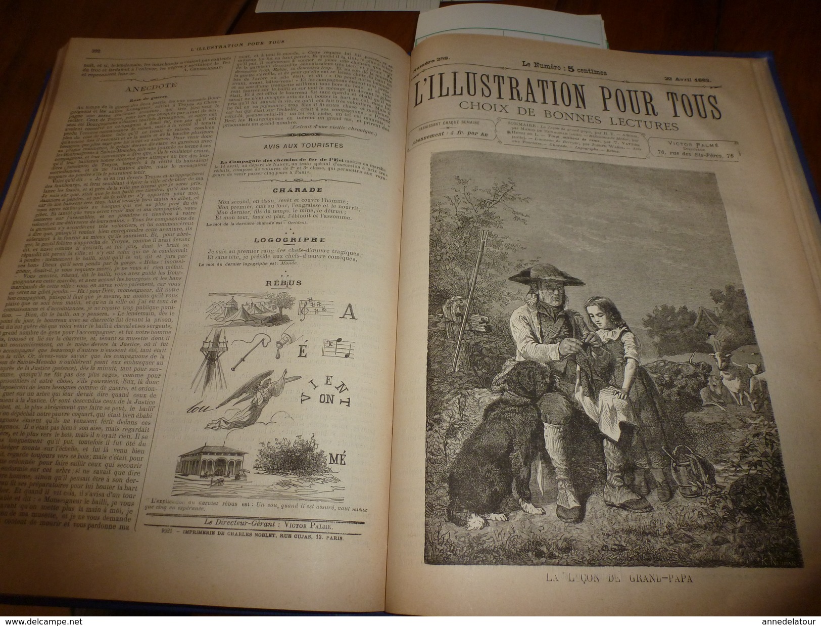 rare 1882-83 L'ILLUSTRATION POUR TOUS :Récolte à Roscof;Alsace;Sorcellerie;Fait à Liebenstein;Hachiche;ETC, Gravures+++