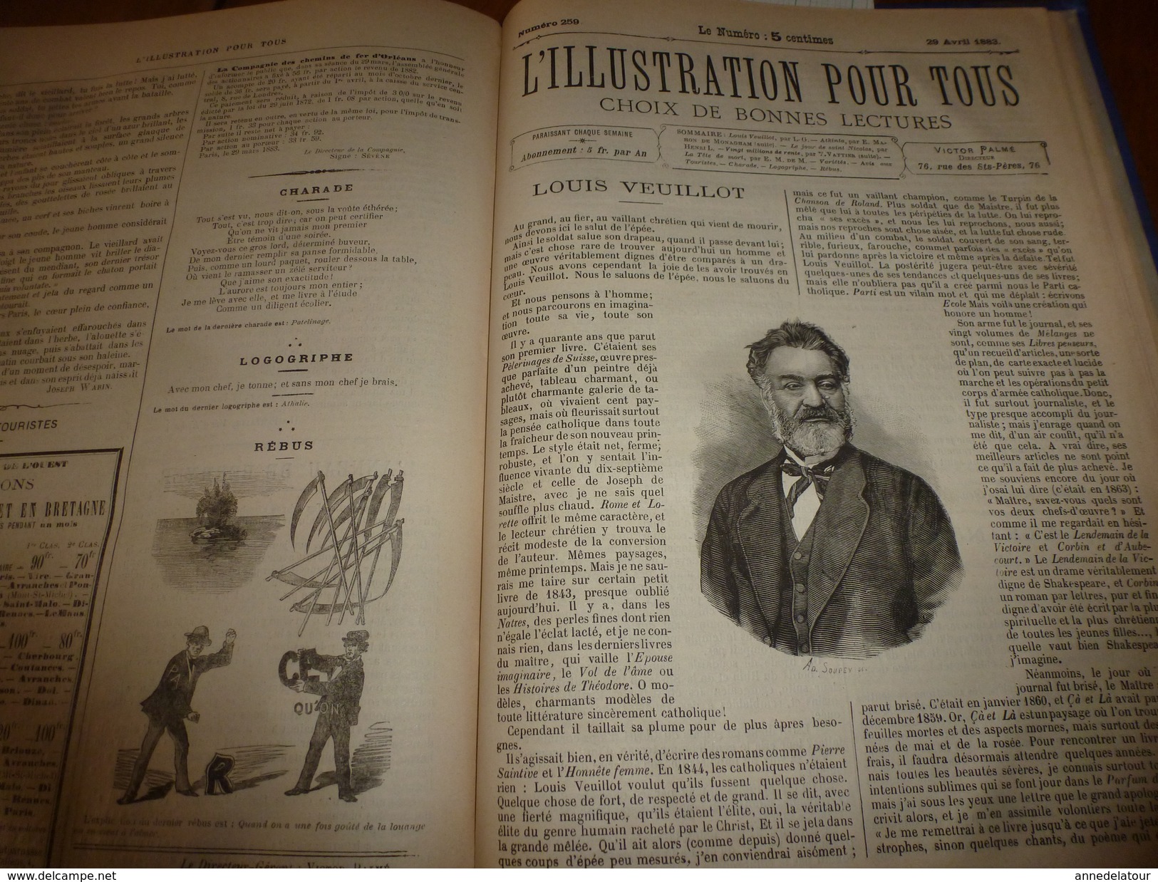 rare 1882-83 L'ILLUSTRATION POUR TOUS :Récolte à Roscof;Alsace;Sorcellerie;Fait à Liebenstein;Hachiche;ETC, Gravures+++