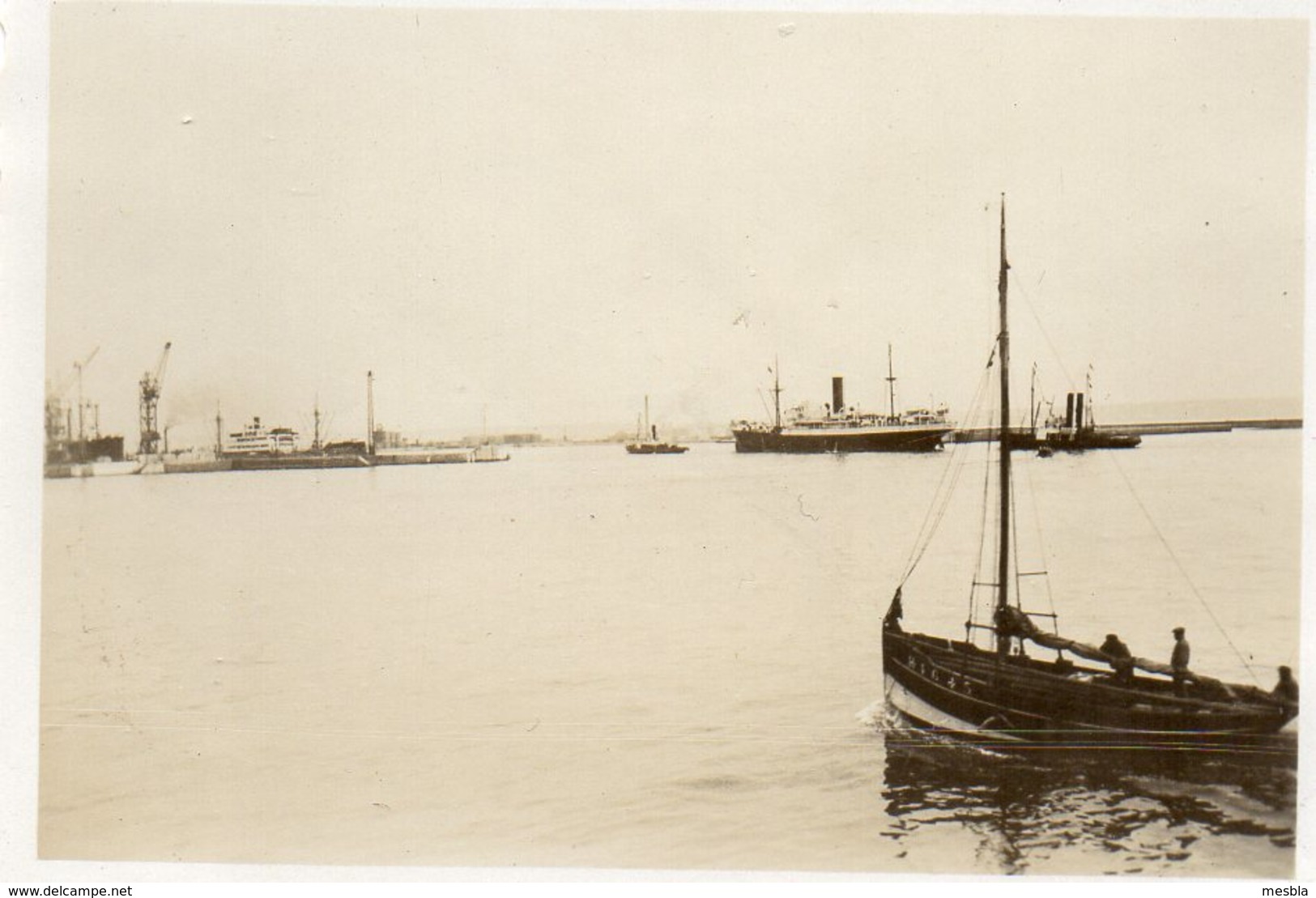 LE HAVRE (76)   PHOTO  ANCIENNE DU PAQUEBOT  "  S/S  Carimaré "  LE HAVRE 14 JUILLET 1932 - Bateaux