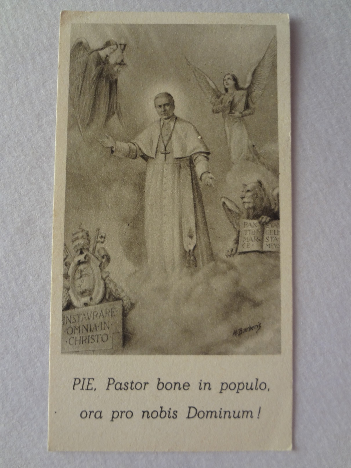 D965 - Santino Holy Card S.Pio X Pastore Buono E Vigilante - Images Religieuses