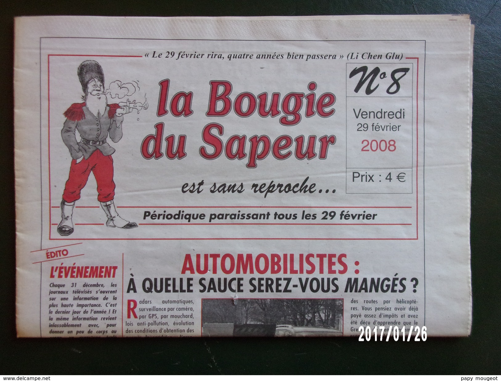 La Bougie Du Sapeur N°8 - 2008 - 1950 à Nos Jours