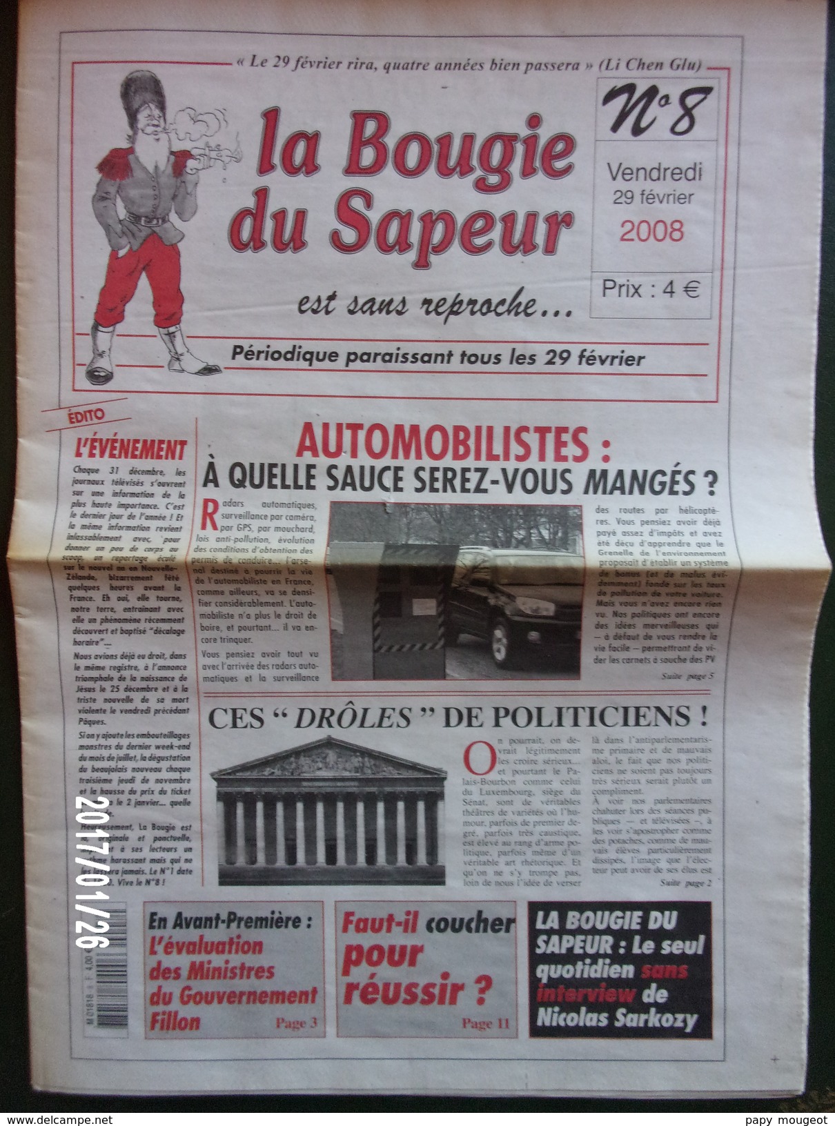 La Bougie Du Sapeur N°8 - 2008 - 1950 à Nos Jours