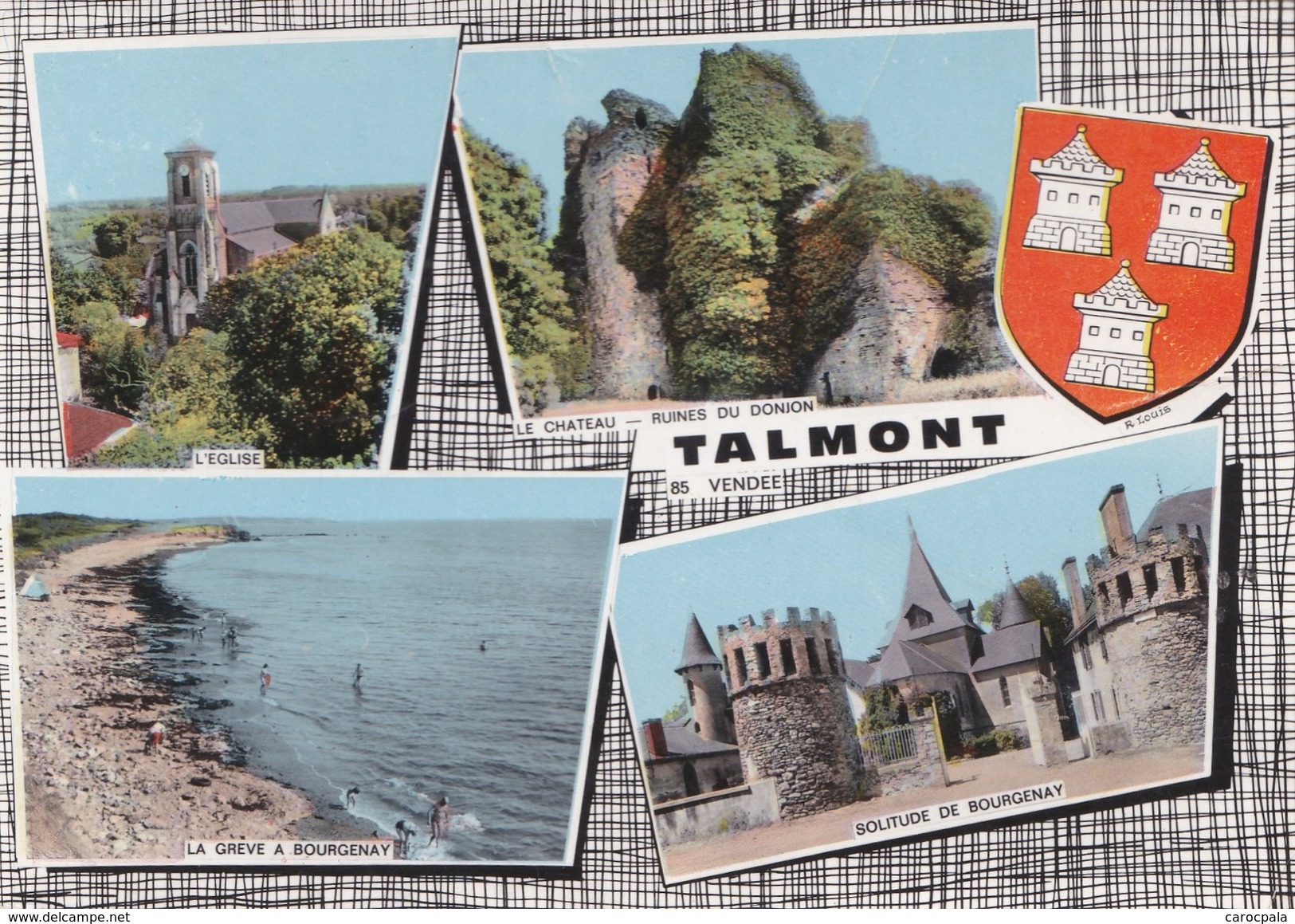 Carte Vers 1965 TALMONT / MULTIVUES - Talmont Saint Hilaire