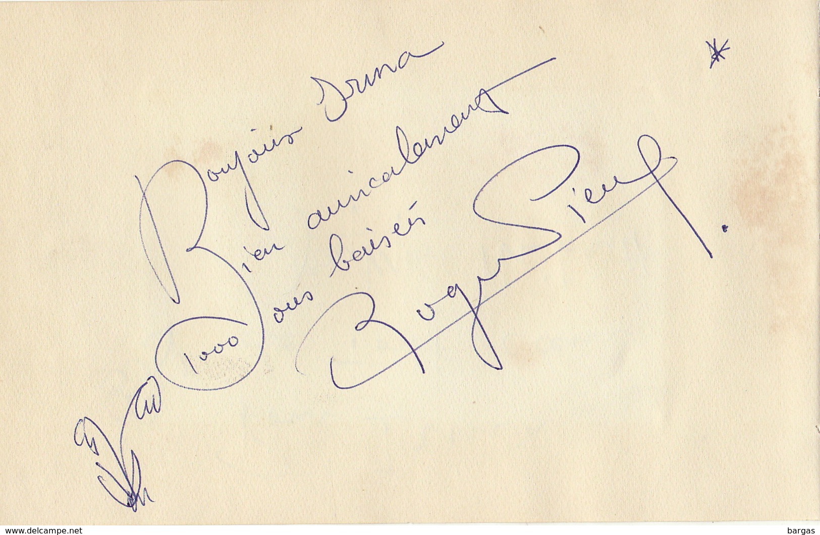 Autographe De Roger Pierre Et Jean Marc Thibault - Autres & Non Classés