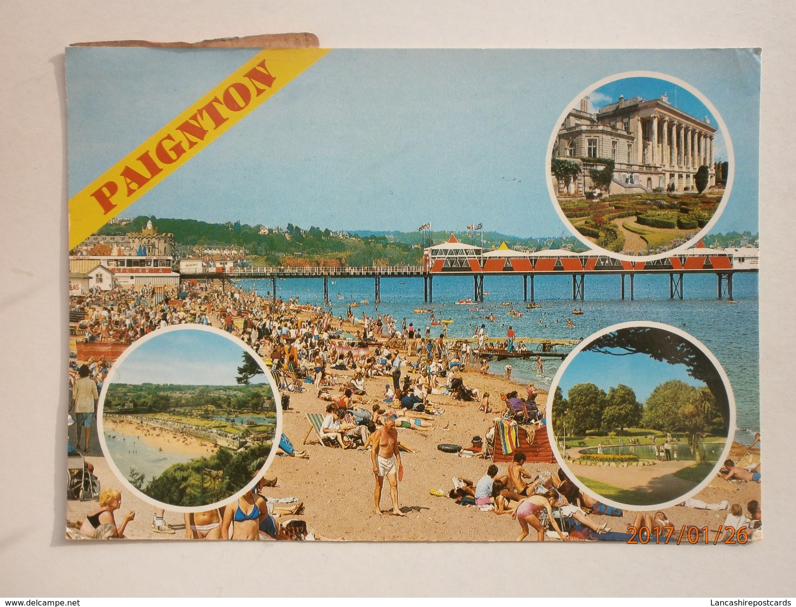 Postcard Multiview Paignton [ Pier ] Devon & RM Undelivered Sticker  My Ref B287 - Paignton