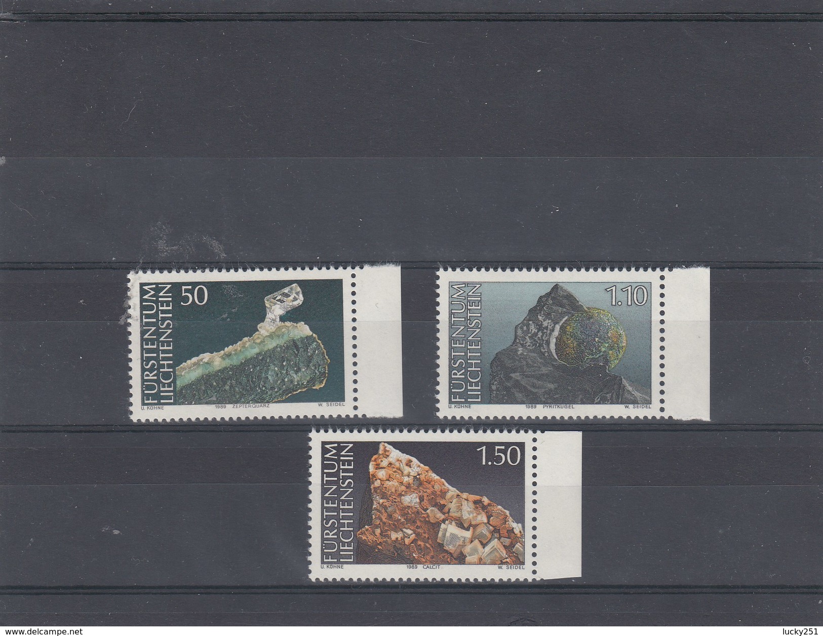 Liechtenstein - Neuf** Minéraux  Année 1989 Y.T. 922/924 - Unused Stamps