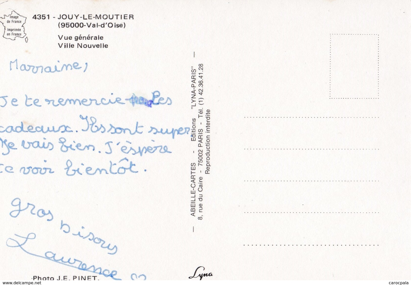 Carte Vers 1975 JOUY LE MOUTIER / MULTIVUES VUE GENERALE - Jouy Le Moutier