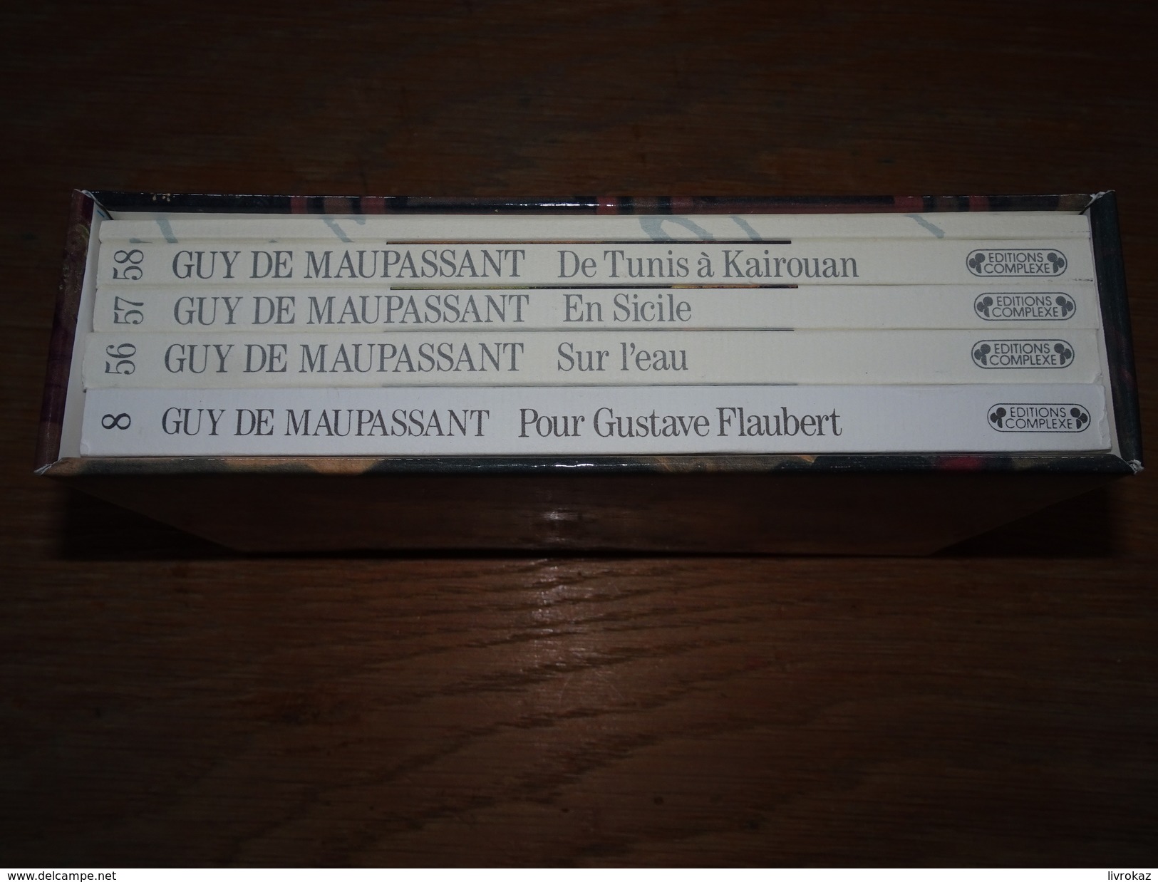 Coffret De 5 Livres Maupassant : De Tunis à Kairouan, En Sicile, Sur L'eau, Pour Gustave Flaubert, En Bretagne, NEUF - Loten Van Boeken