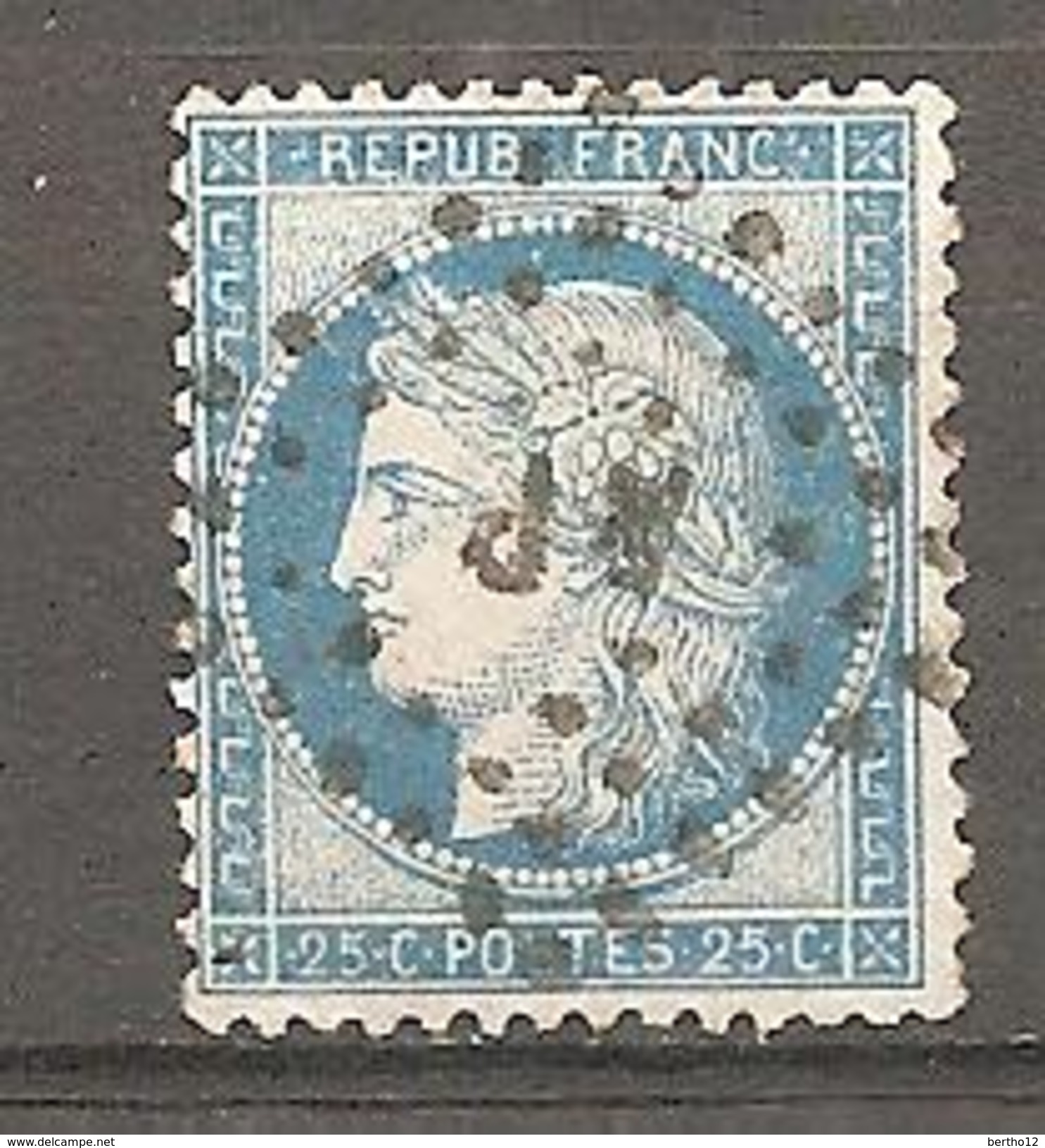 Cérès N° 60 C Oblitéré  RP - 1871-1875 Cérès