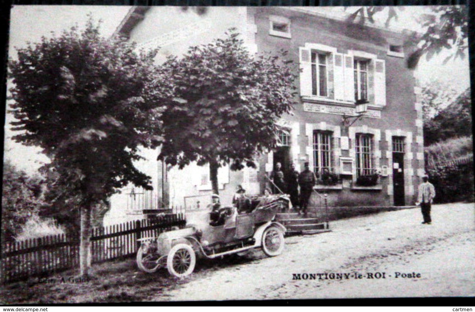 52 MONTIGNY LE ROI LA POSTE VOITURE AUTOMOBILE PTT  VOYAGE 1907 - Montigny Le Roi