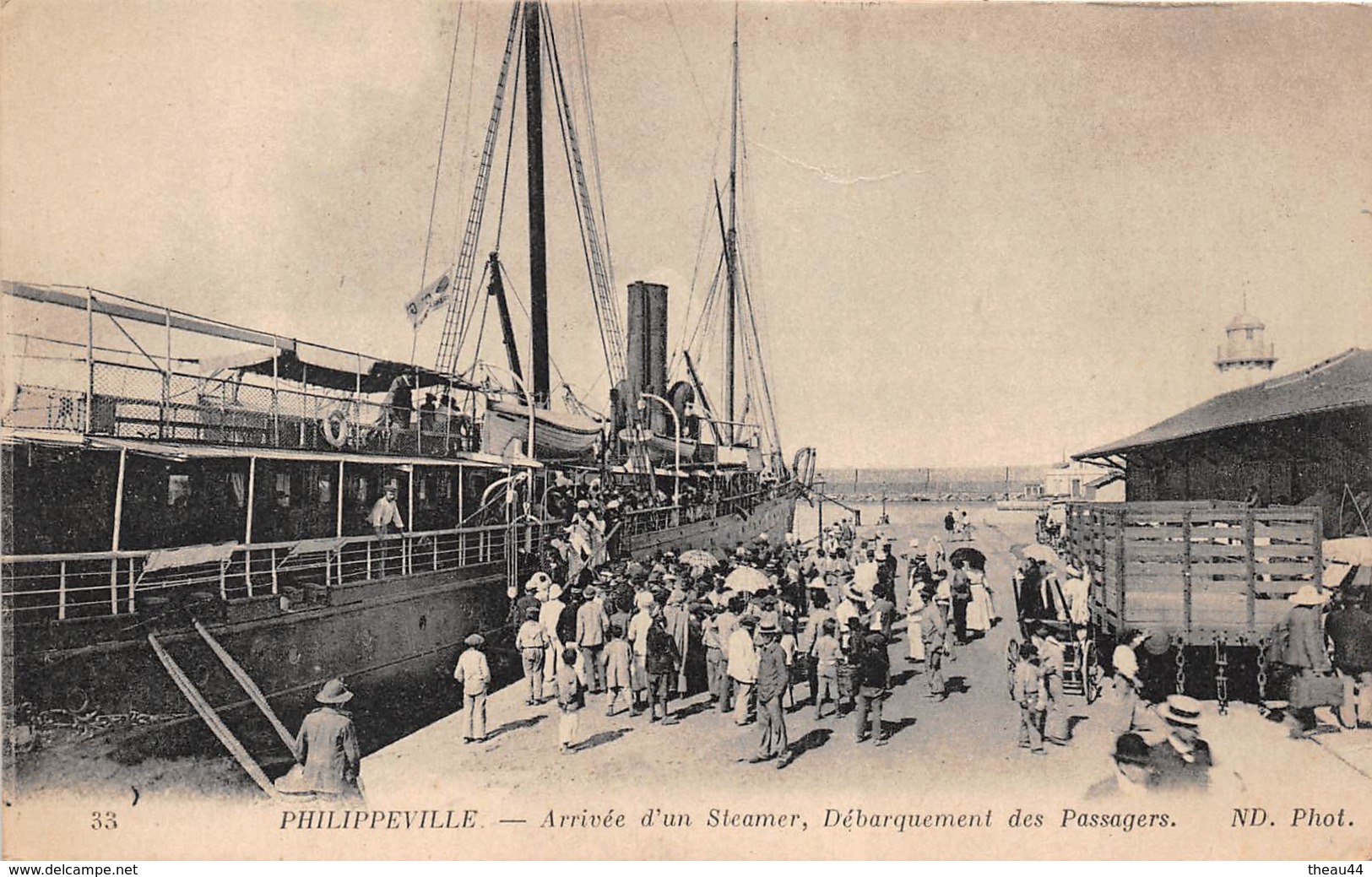 ¤¤ -  33  -  ALGERIE  -  PHILIPPEVILLE   -  Arrivée D'un Steamer - Débarquement Des Passagers  -  ¤¤ - Autres & Non Classés