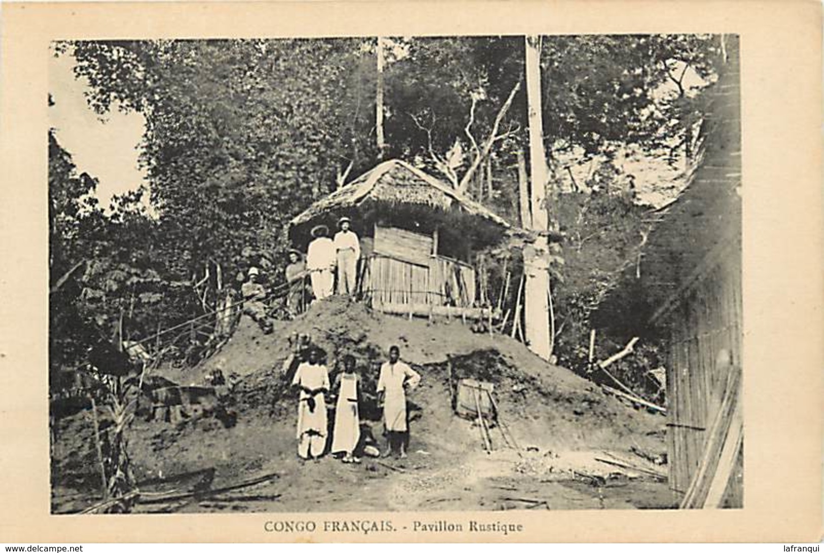 P407- Congo Francais - Pavillon Rustique - Carte Bon Etat  - - Congo Français