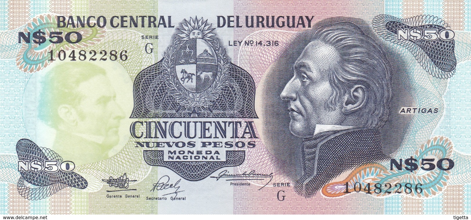 URUGUAY  50 NUEVOS PESOS  FDS - Uruguay