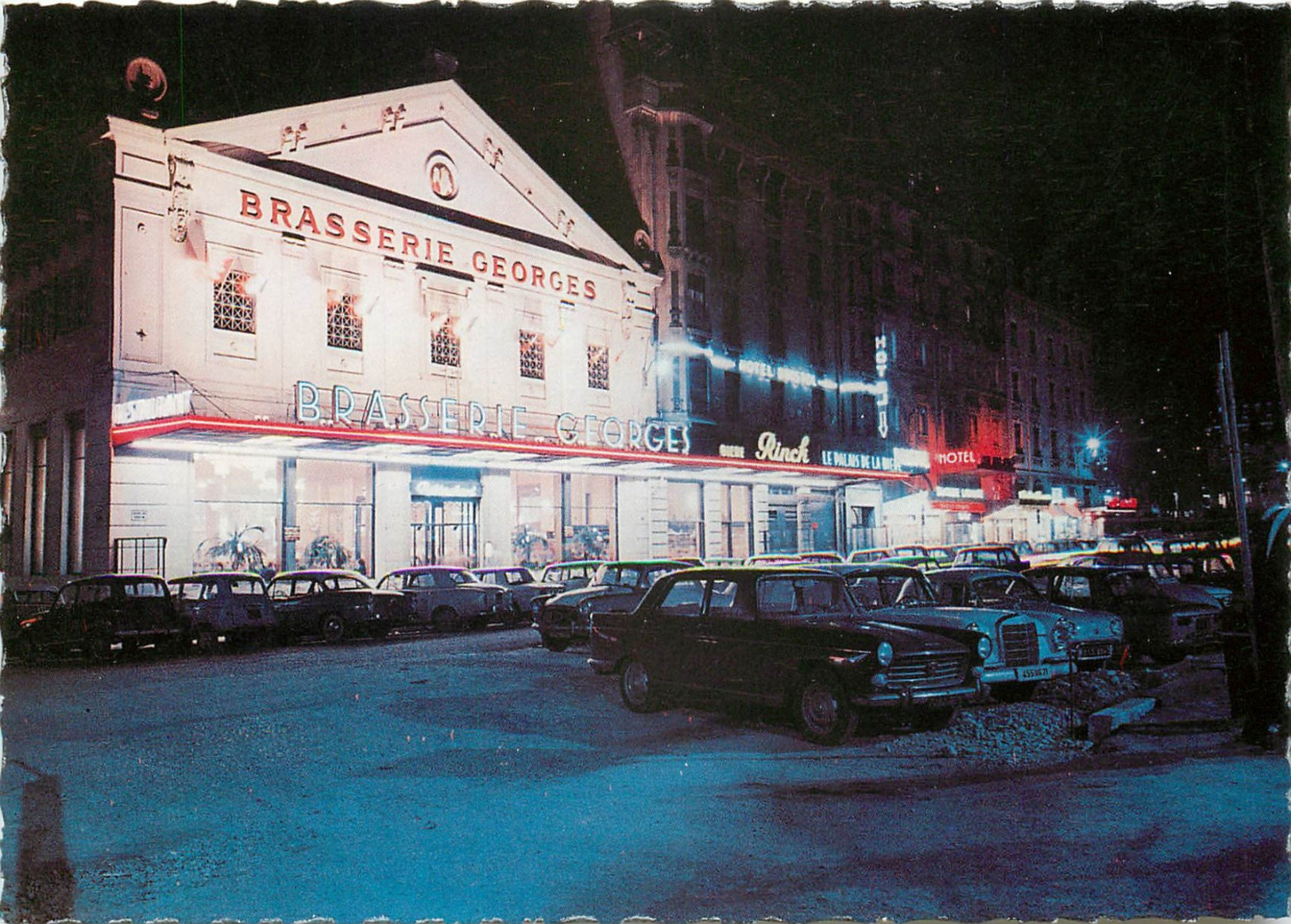 LYON - 2EME ARRDT - LA BRASSERIE " GEORGES " - BEAU PLAN - COURS DE VERDUN LA NUIT - Lyon 2