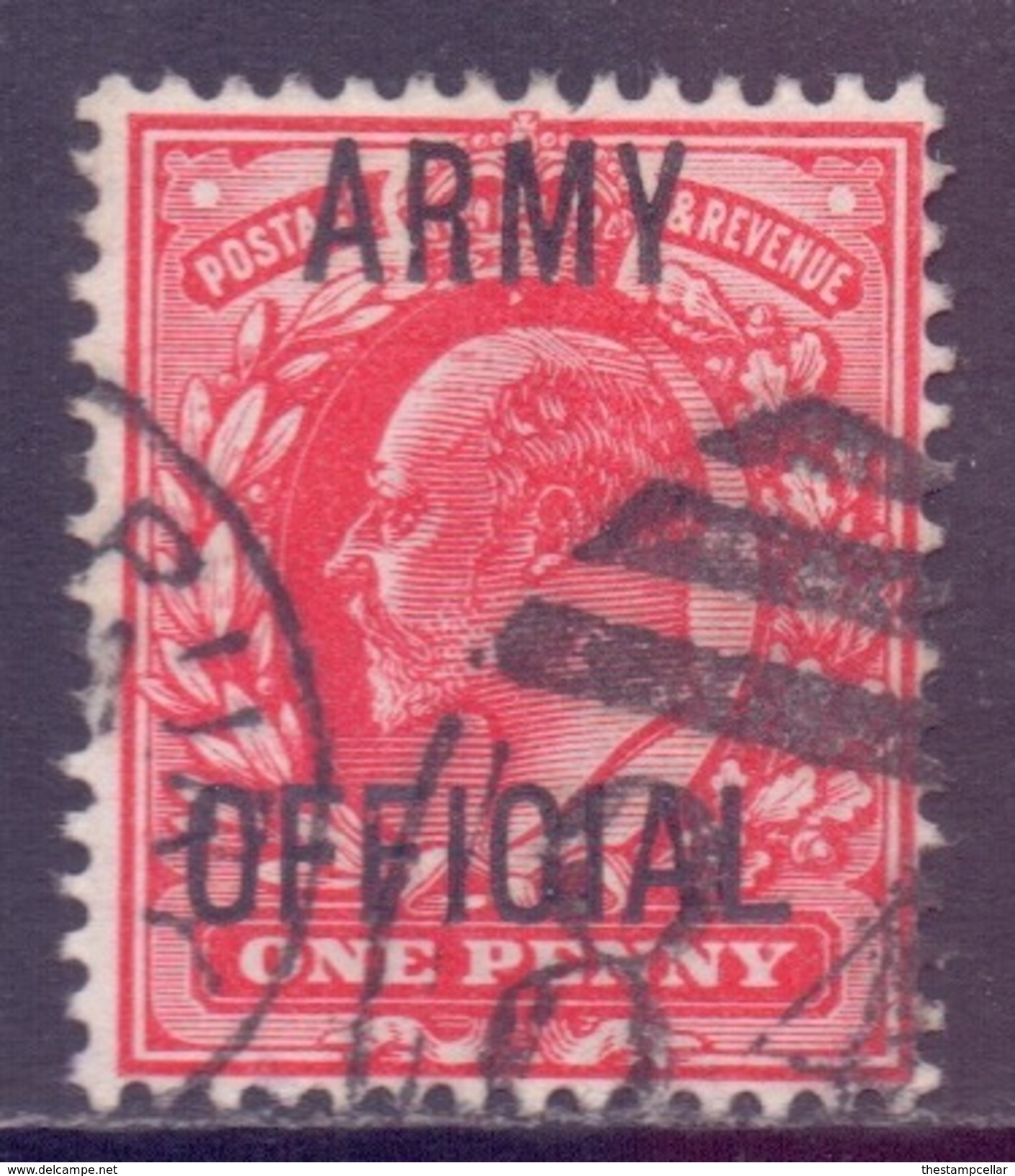 GB Scott O60 - SG O49, 1902 Army Official 1d Red Used - Service