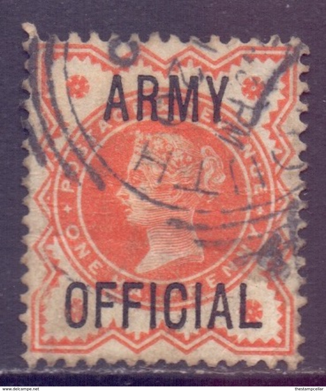 GB Scott O54 - SG O41, 1896 Army Official 1/2d Used - Service