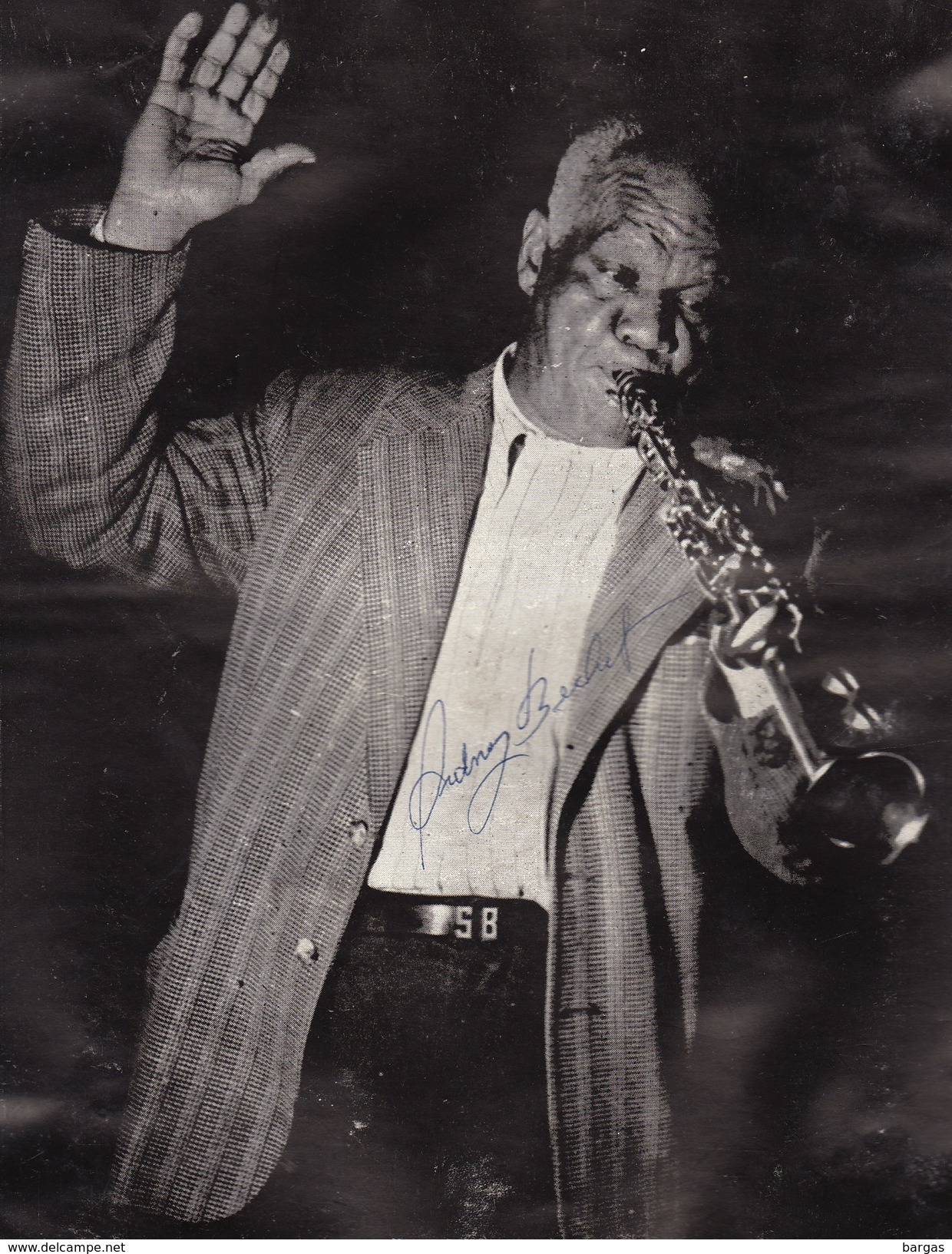 Autographe De Sidney Bechet - Autres & Non Classés