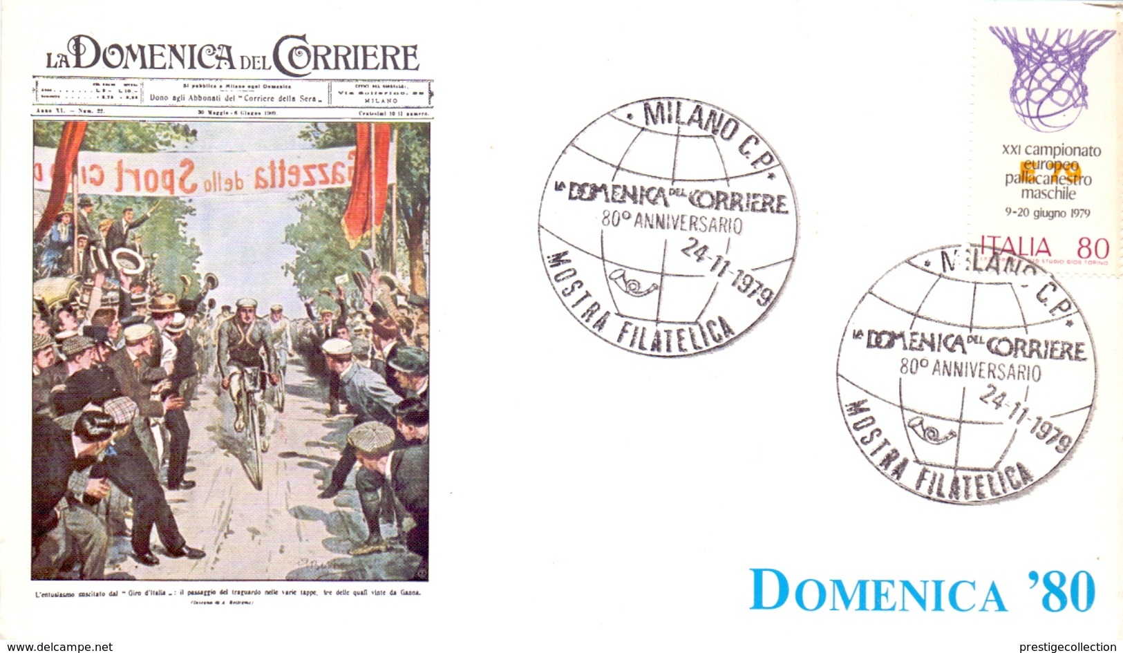 MILANO MOSTRA FILATELICA  1979 (LA DOMENICA DEL CORRIERE) (GEN170052) - Wielrennen