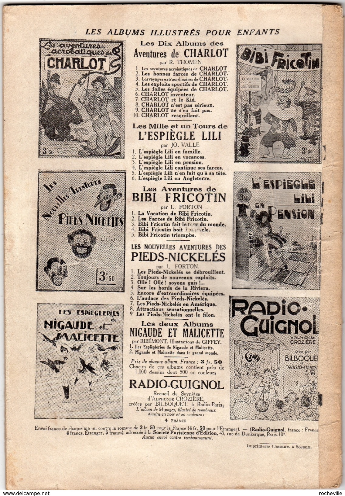 B.D.Album Illustré- L'espiègle Lili  En Vacances- N°:2- Société Parisienne D'édition - Lili L'Espiègle