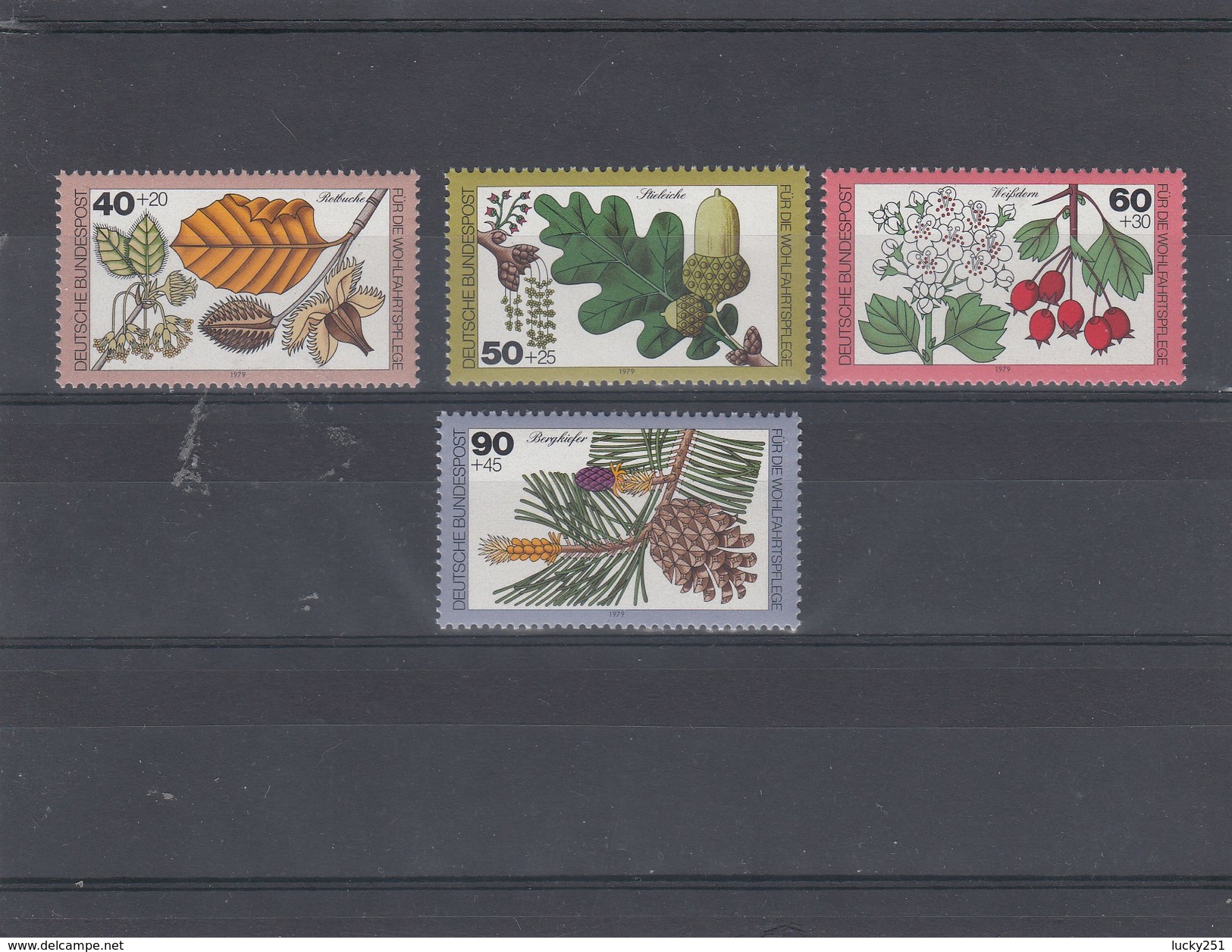 Allemagne Fédérale - Neufs** Arbres  Année 1979 Y.T. 870/873 - Unused Stamps