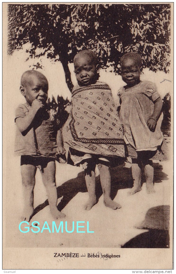 Afrique - Zimbabwe - Zambie - Zambèze - Bébés Indigènes - Edit. Missions Evangéliques. - (voir Scan). - Zambie