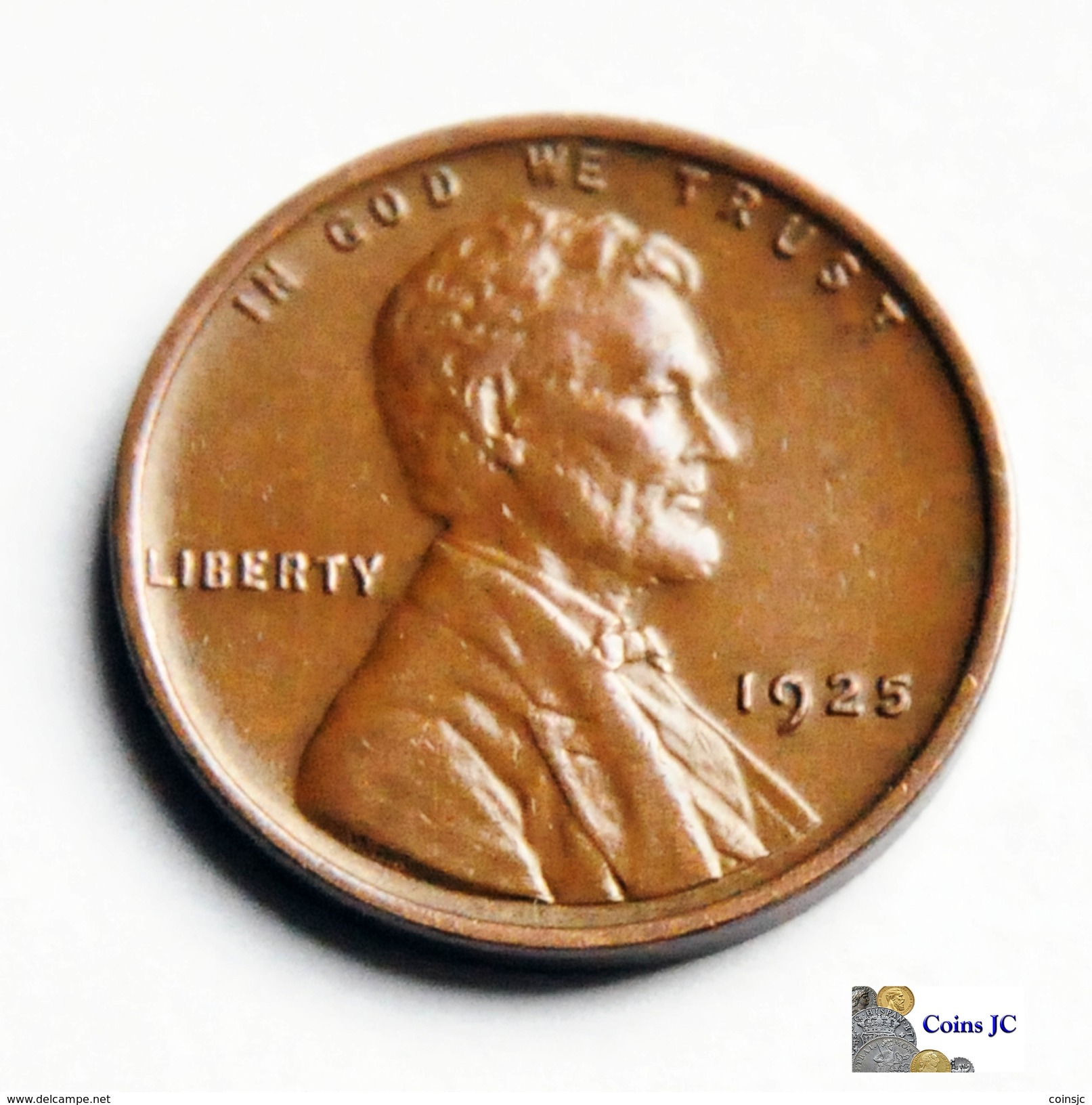 US - 1 Cent - Lincoln - 1925 - 1909-1958: Lincoln, Wheat Ears Reverse