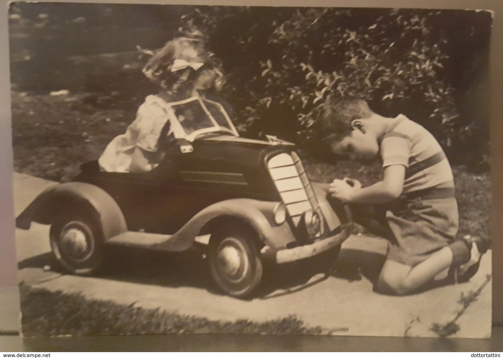 BAMBINI CON AUTOMOBILE - CHILDREN WITH CAR MECHANIC AUGURI - Gruppi Di Bambini & Famiglie