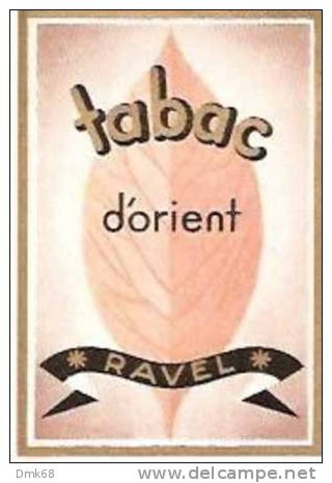 VINTAGE PERFUME FRENCH LABEL - RAVEL ´´ TABAC D'ORIENT  ´´ - Etiquettes
