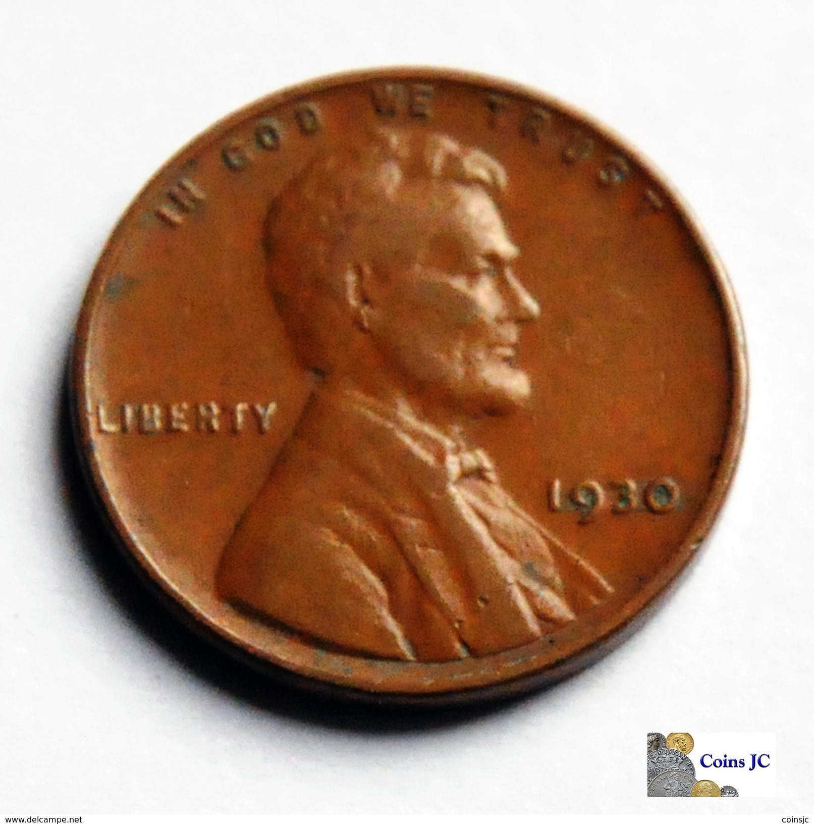 US - 1 Cent - Lincoln - 1930 - 1909-1958: Lincoln, Wheat Ears Reverse