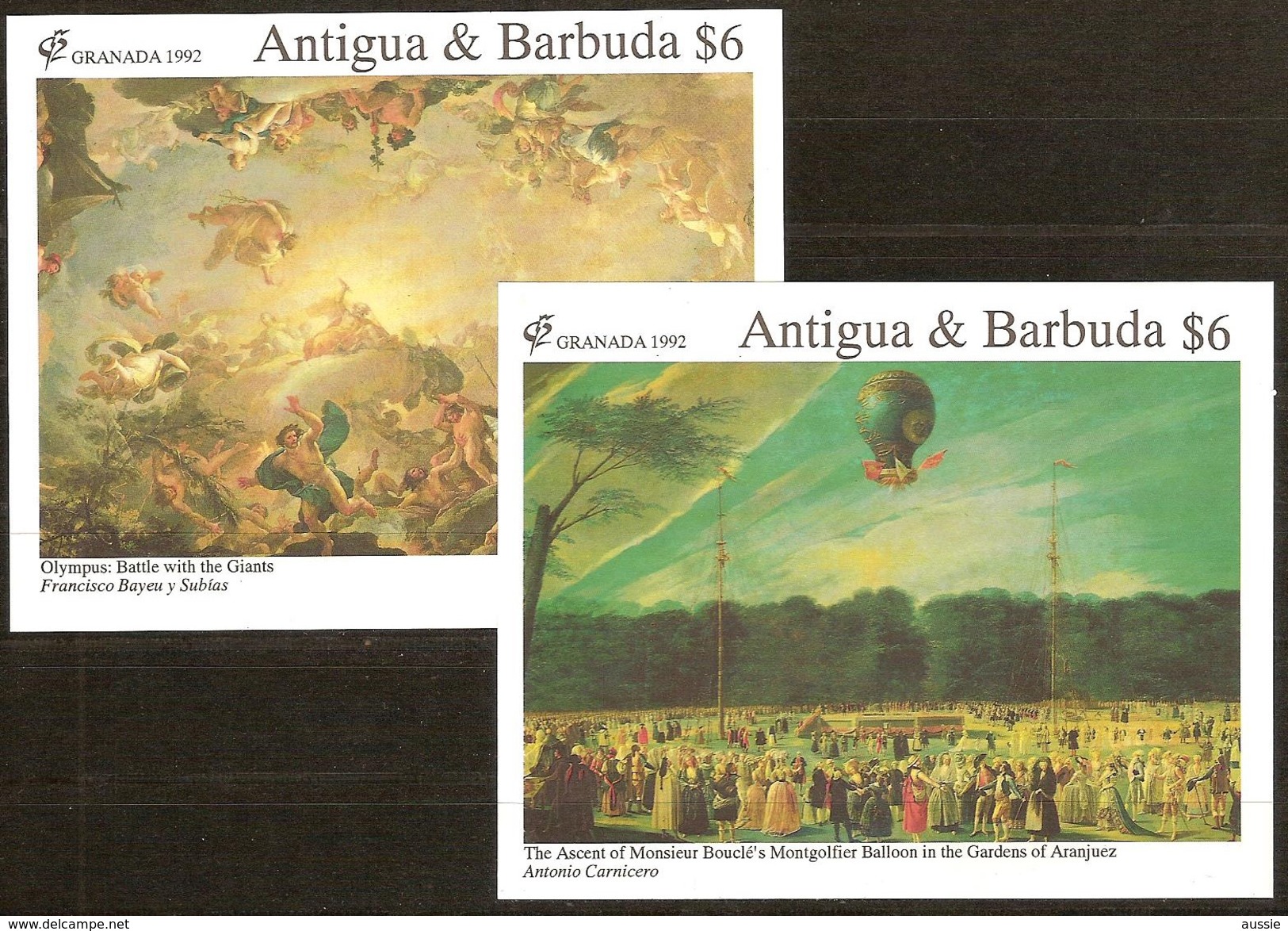 Antigua & Barbuda 1992 Yvertn° Bloc 226 Et 235 *** MNH Cote 14,00 Euro Granada '92 Grenade - Antigua Et Barbuda (1981-...)