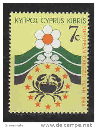 Cyprus 1989 European Cancer Year 1v ** Mnh (27125) - European Ideas