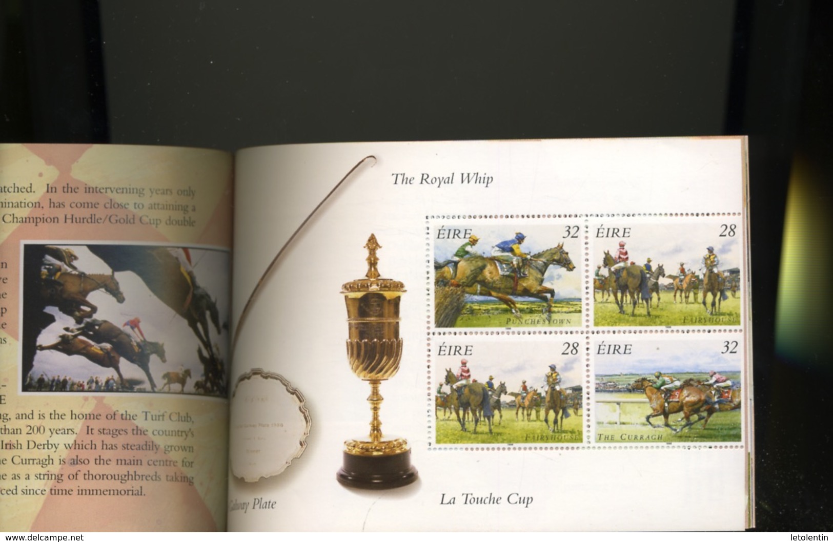 IRLANDE - CARNET DE PRESTIGE  "IRISH HORSE RACING " - N° Yvert  901a ** - Carnets