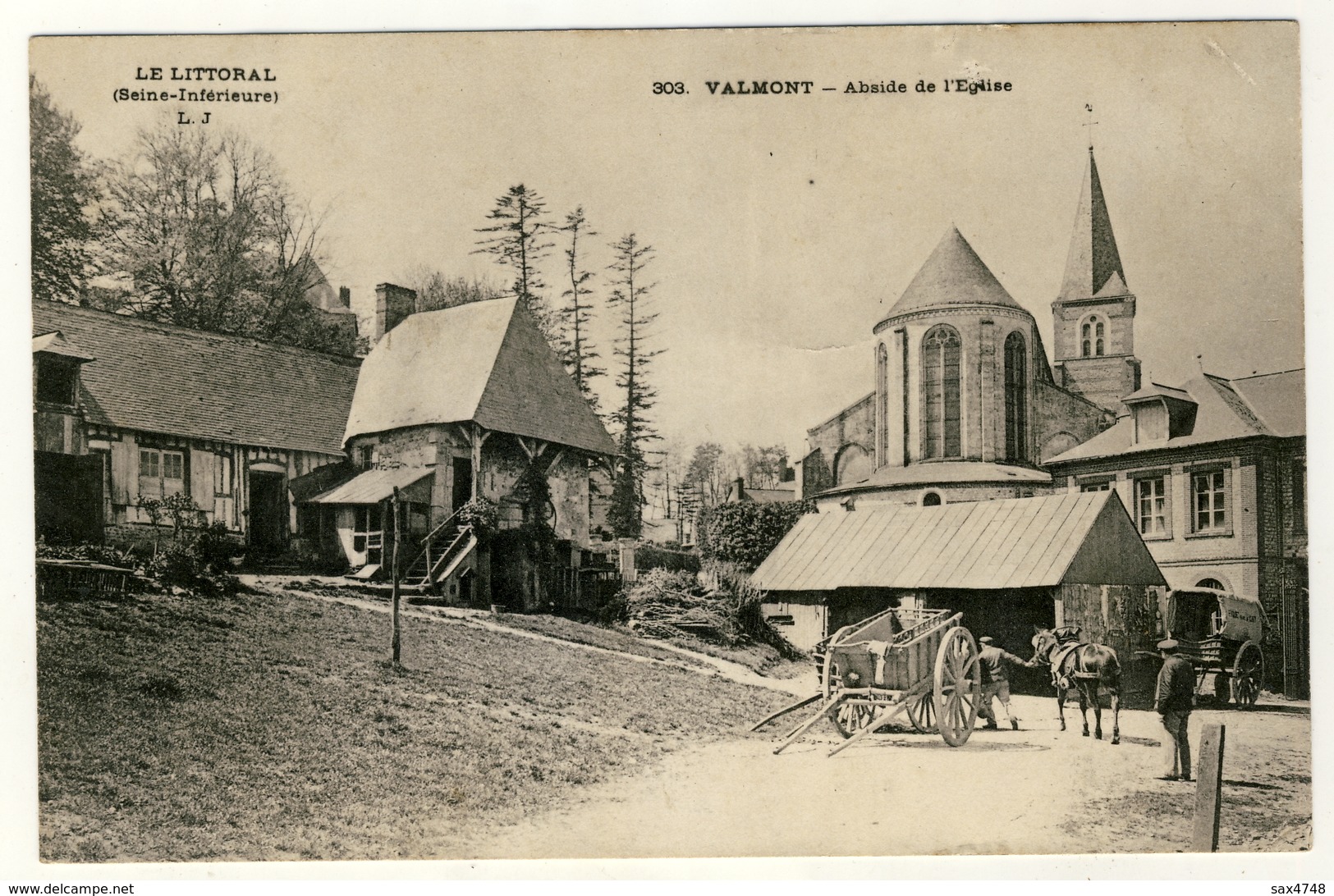 Valmont - Abside De L'Eglise ......Matériel Agricole Année 1905  - 2 Scans - Valmont