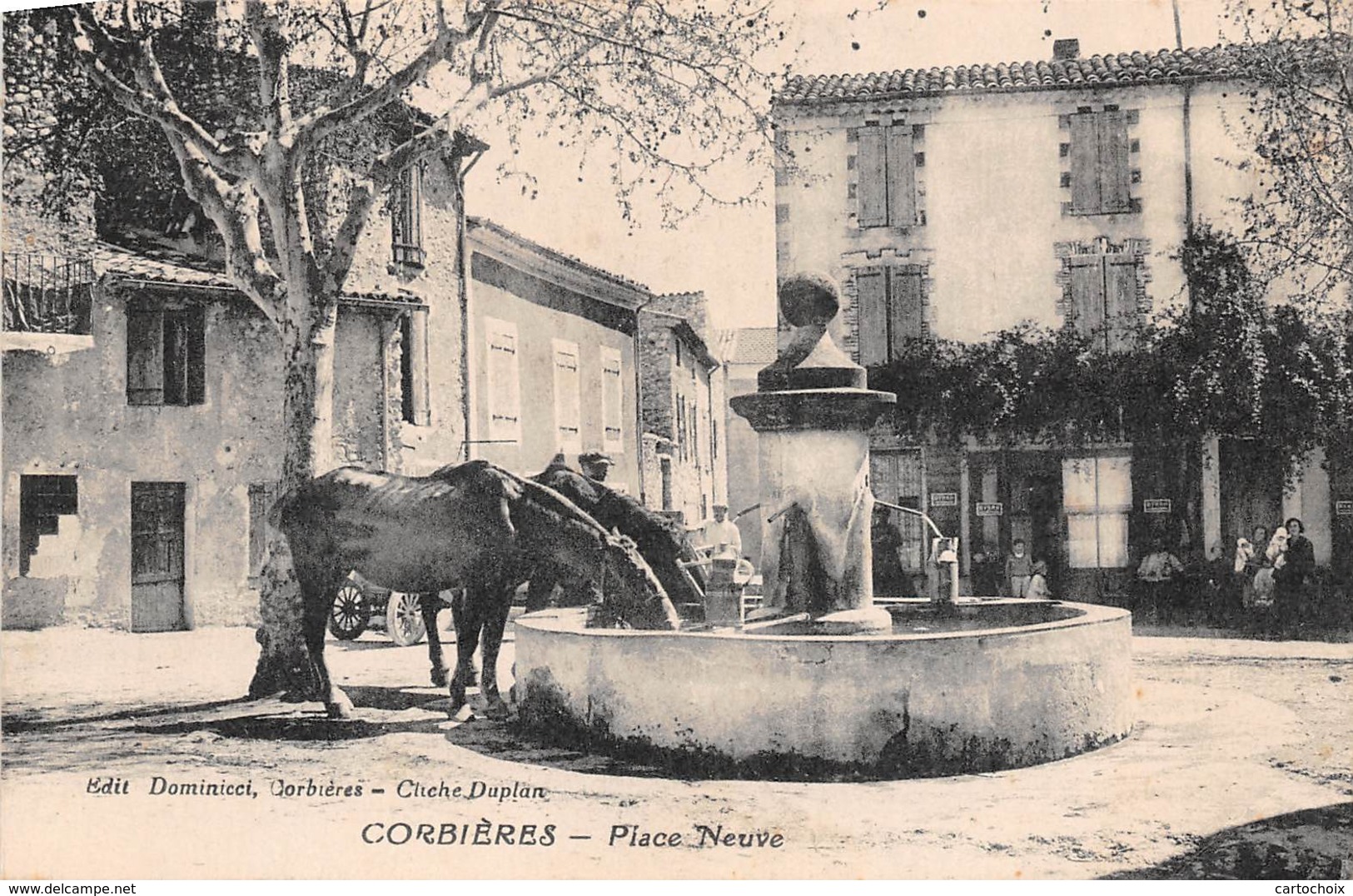 04 - Corbières - Place Neuve - Les Chevaux à L'abreuvoir - Otros & Sin Clasificación