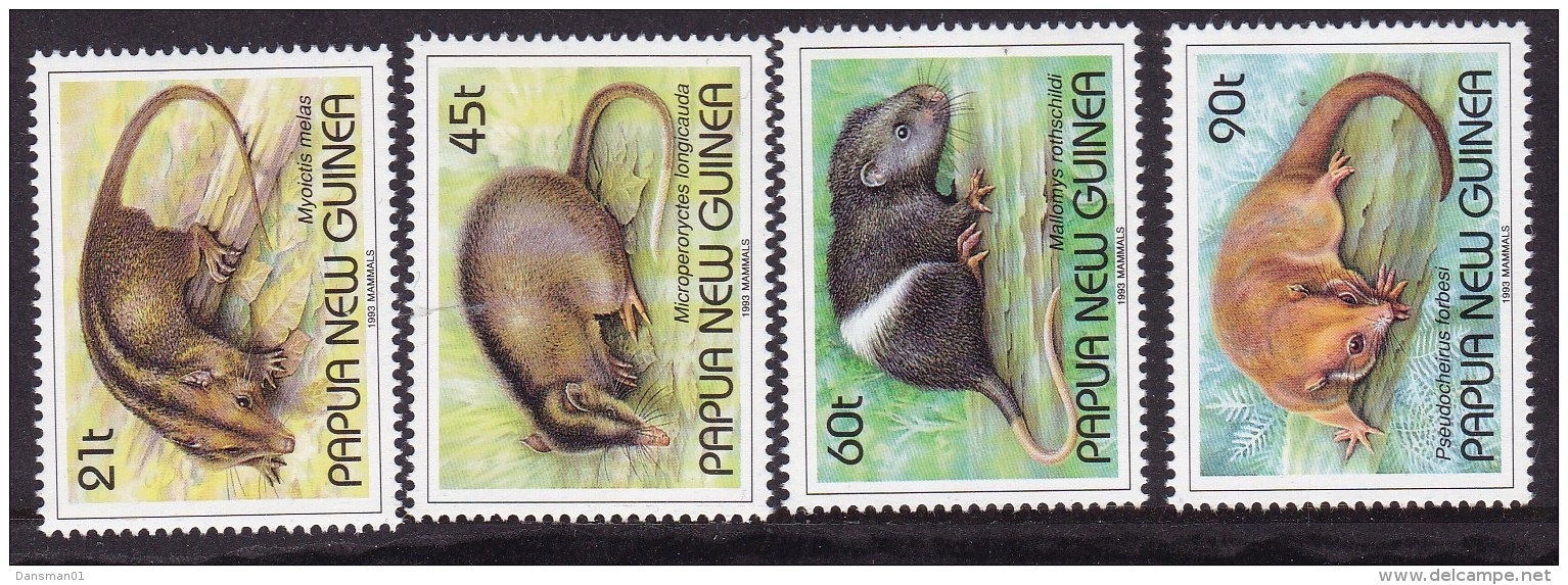 Papua New Guinea 1993 Mammals Sc 798-801 Mint Never Hinged - Papua-Neuguinea