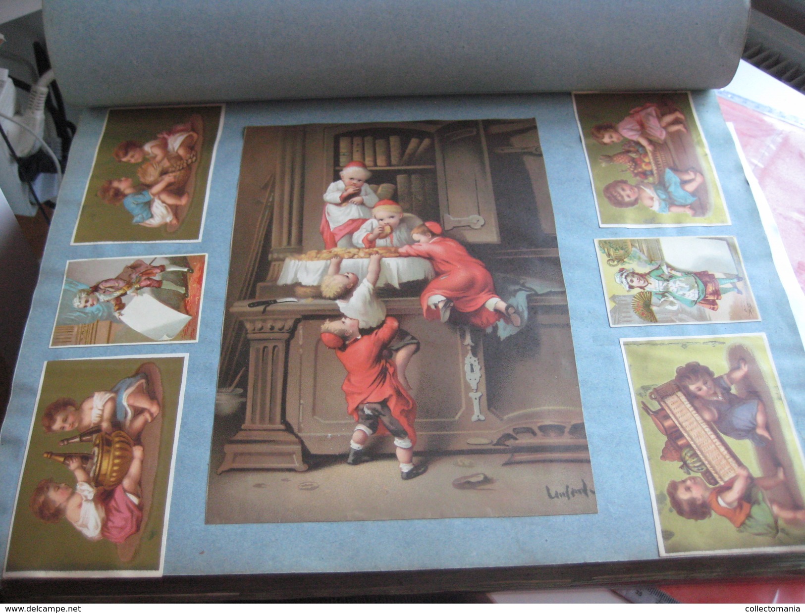 old thick Album 1000 chromos litho 1880 à 1885, all splendid condition, evaluate the scans, many topics, superbe grandes