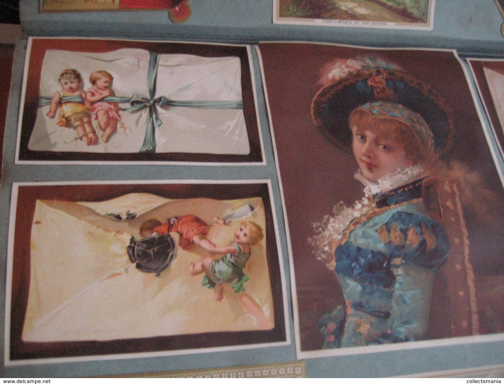 old thick Album 1000 chromos litho 1880 à 1885, all splendid condition, evaluate the scans, many topics, superbe grandes