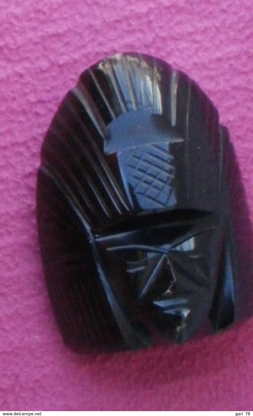 STATUE, Sculpture  EN OBSIDIENNE, DIVINITE AZTEQUE  Du Mexique Hauteur 9 Cm - Autres & Non Classés