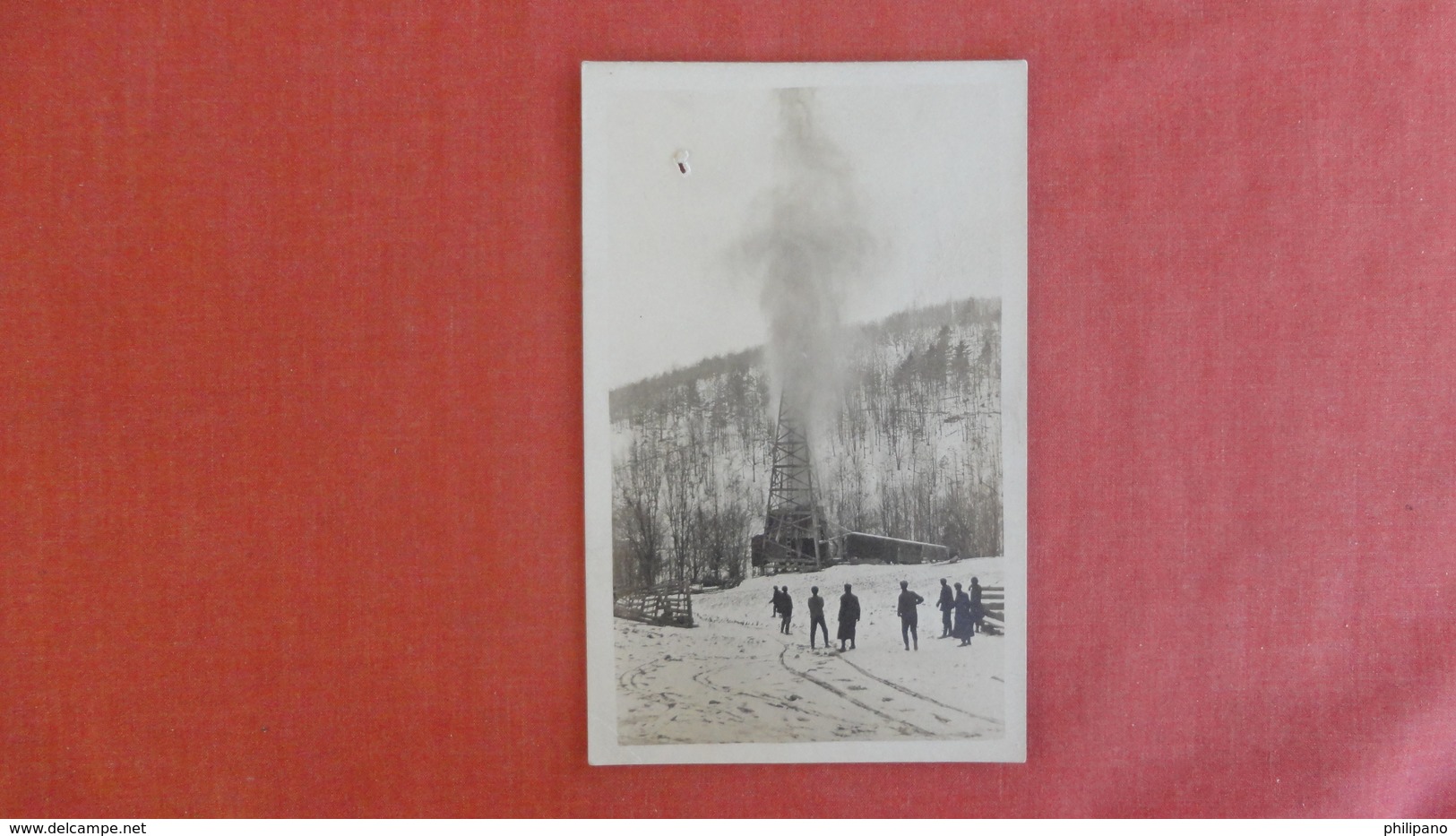 Oil Well Shooting  Has Hole Left Side  RPPC Ref 2468 - To Identify