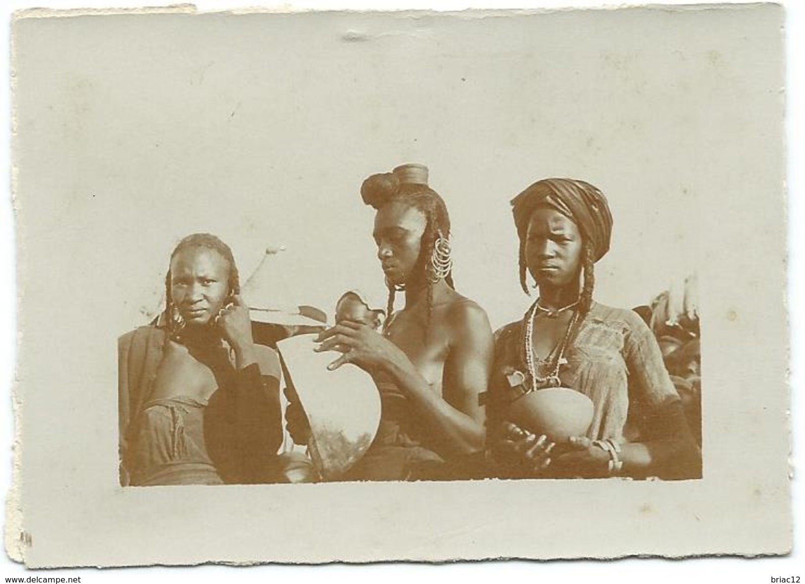 TCHAD - "3 Femmes Aux Calabasses", Photo Originale - Africa