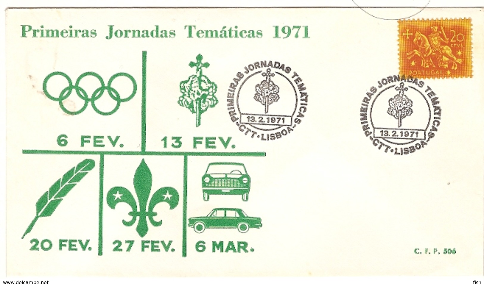 Portugal & FDC Jamboree, First Thematic Days, Lisbon 1971 (1091a) - Oblitérés