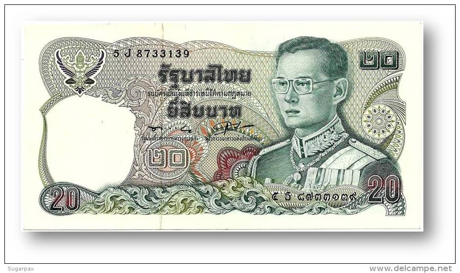 THAILAND - 20 Baht - ND ( 1981 ) - Pick 88 - Sign. 56 - Serie 5 J - King Rama IX - 2 Scans - Tailandia