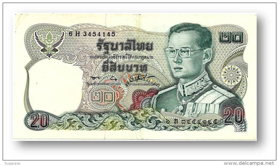 THAILAND - 20 Baht - ND ( 1981 ) - Pick 88 - Sign. 56 - Serie 6 H - King Rama IX - 2 Scans - Tailandia