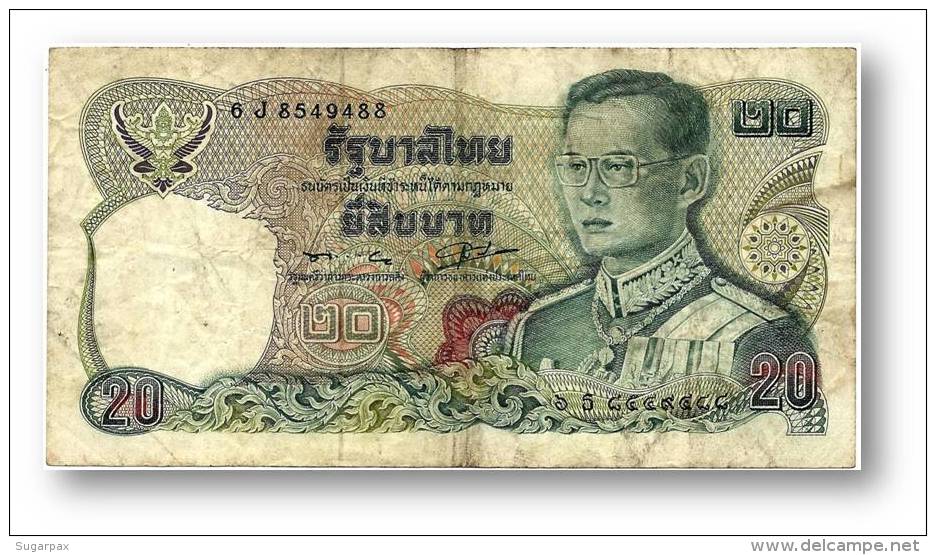 THAILAND - 20 Baht - ND ( 1981 ) - Pick 88 - Sign. 56 - Serie 6 J - King Rama IX - 2 Scans - Tailandia