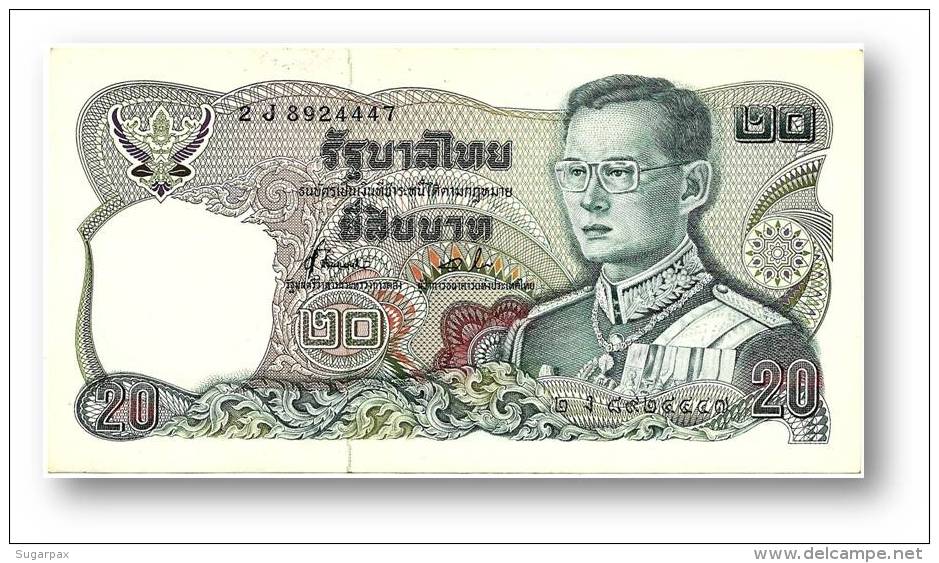 THAILAND - 20 Baht - ND ( 1981 ) - Pick 88 - Sign. 72 - Serie 2 J - King Rama IX - 2 Scans - Thailand