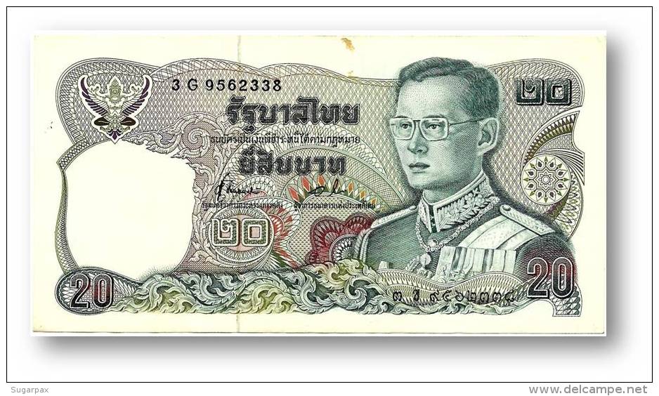 THAILAND - 20 Baht - ND ( 1981 ) - Pick 88 - Sign. 72 - Serie 3 G- King Rama IX - 2 Scans - Thaïlande