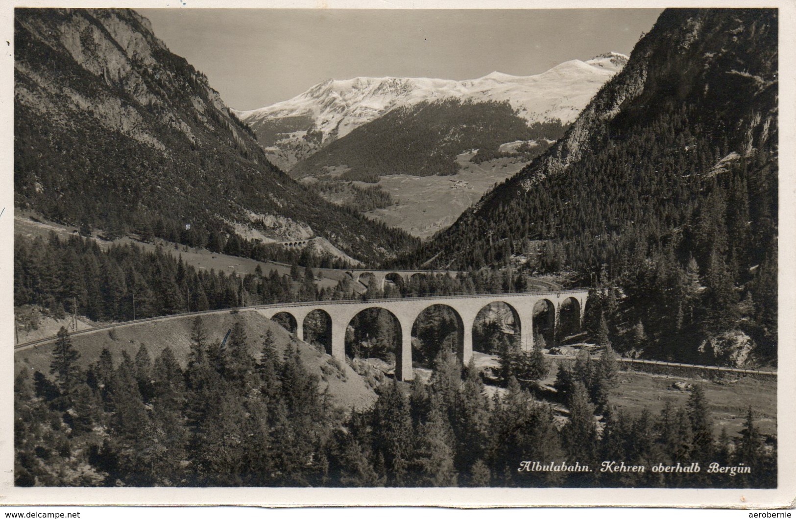 ALBULABAHN /Schweiz - Kehren Oberhalb Bergün - Kunstbauten