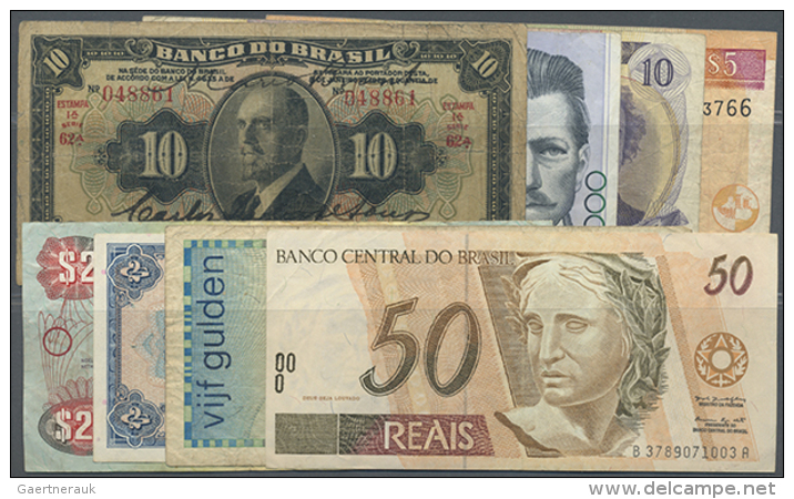 Large Set Of 129 Banknotes From South America / Caribbean And North American Region Containing Countries Brazil,... - Other - America