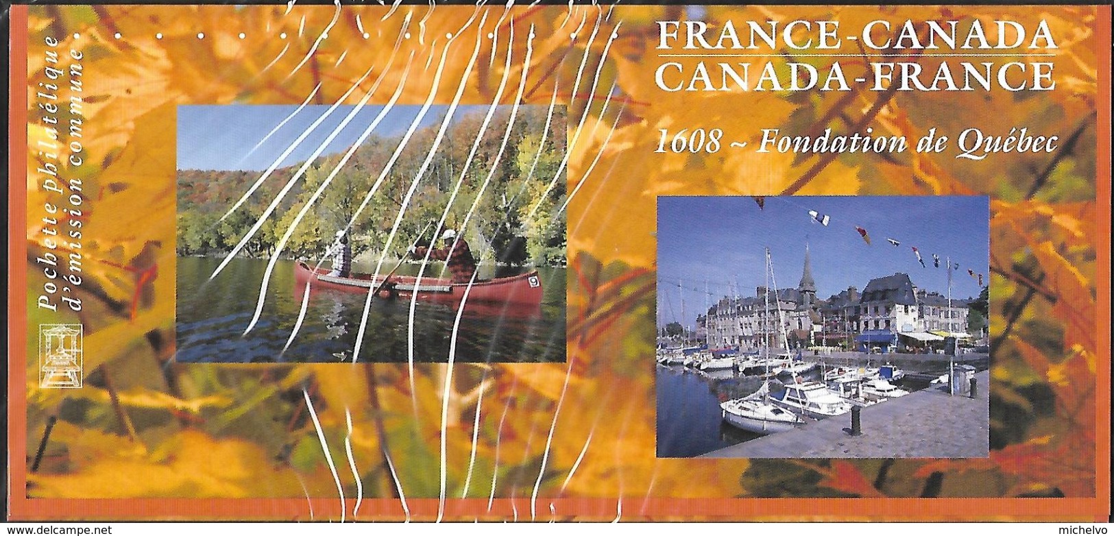 France 2008 - Bloc Souvenir (sous Blister) - France - Canada (Fondation De Québec) - Souvenir Blocks & Sheetlets
