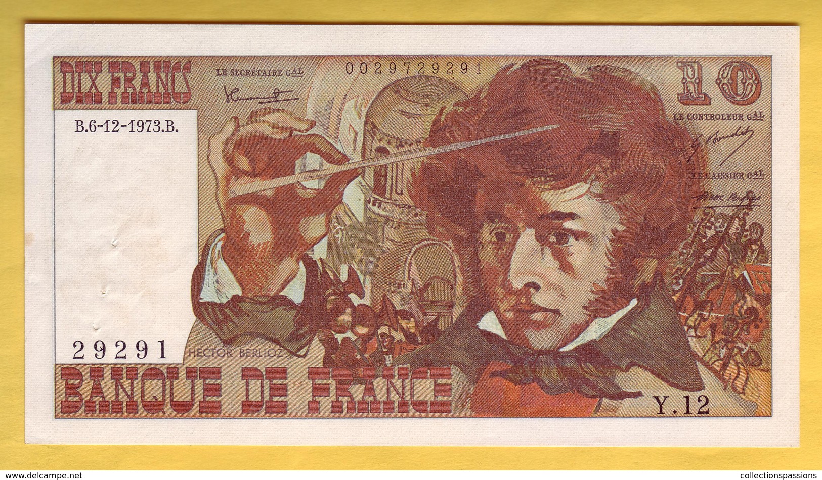 BILLET FRANCAIS - 10 Francs Berlioz 6-12-1973 SUP - 10 F 1972-1978 ''Berlioz''